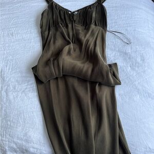 Elegant Olive Green Dress worn 1 time